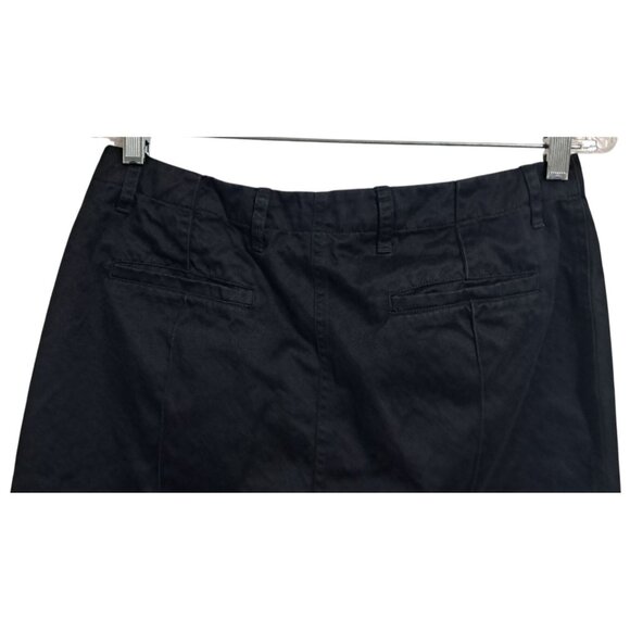 Banana Republic Black Cotton Pencil Skirt Size 14 - Picture 7 of 8